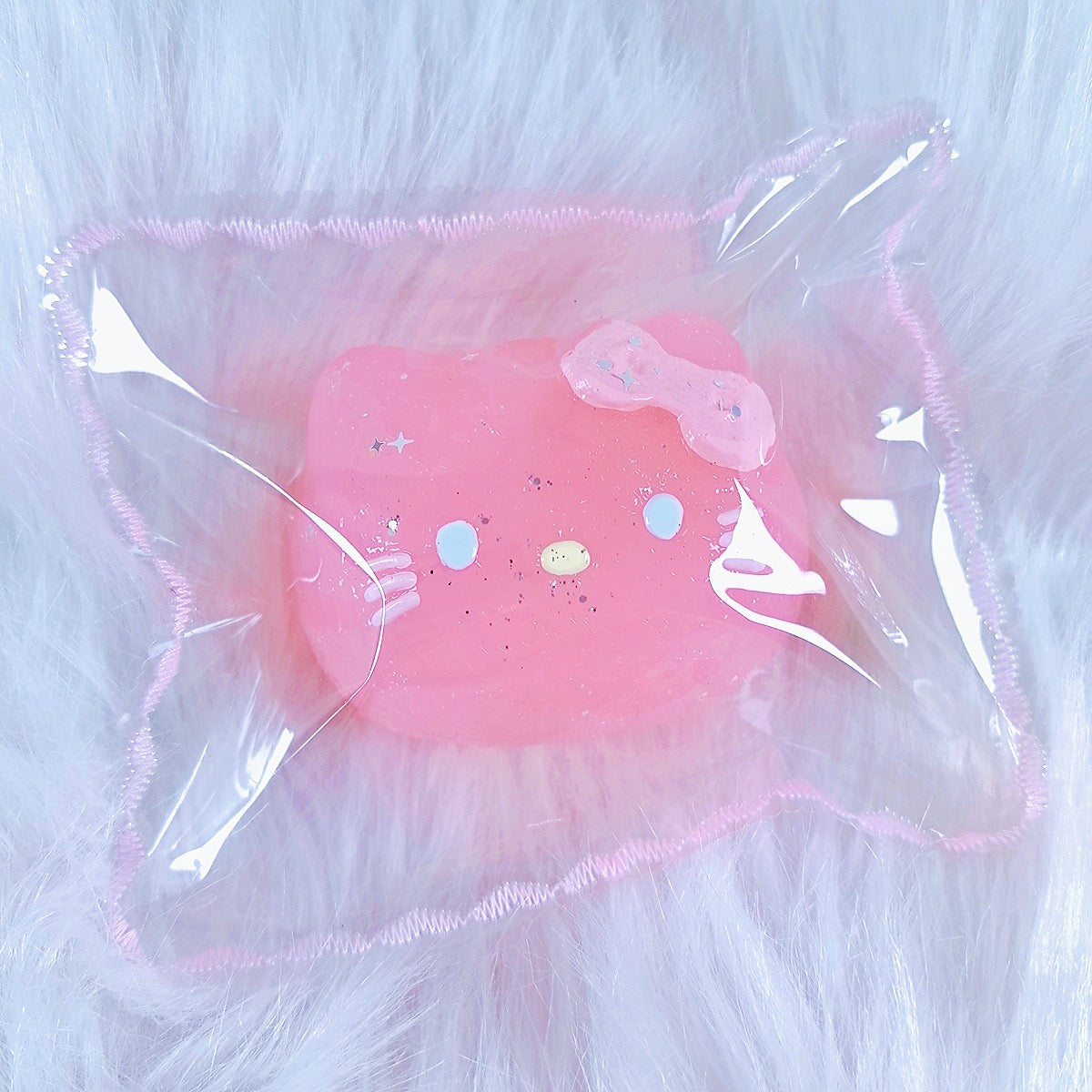 핑크 반투명 키티