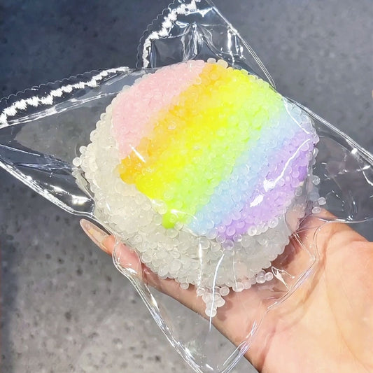 쌀알 무지개 케이크