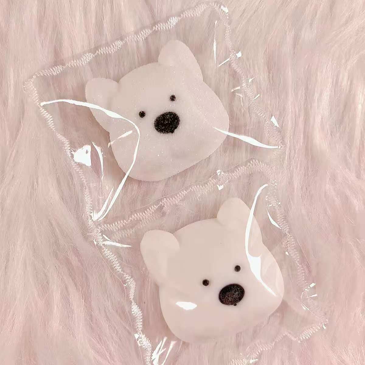 파우더 묻힌 강아지